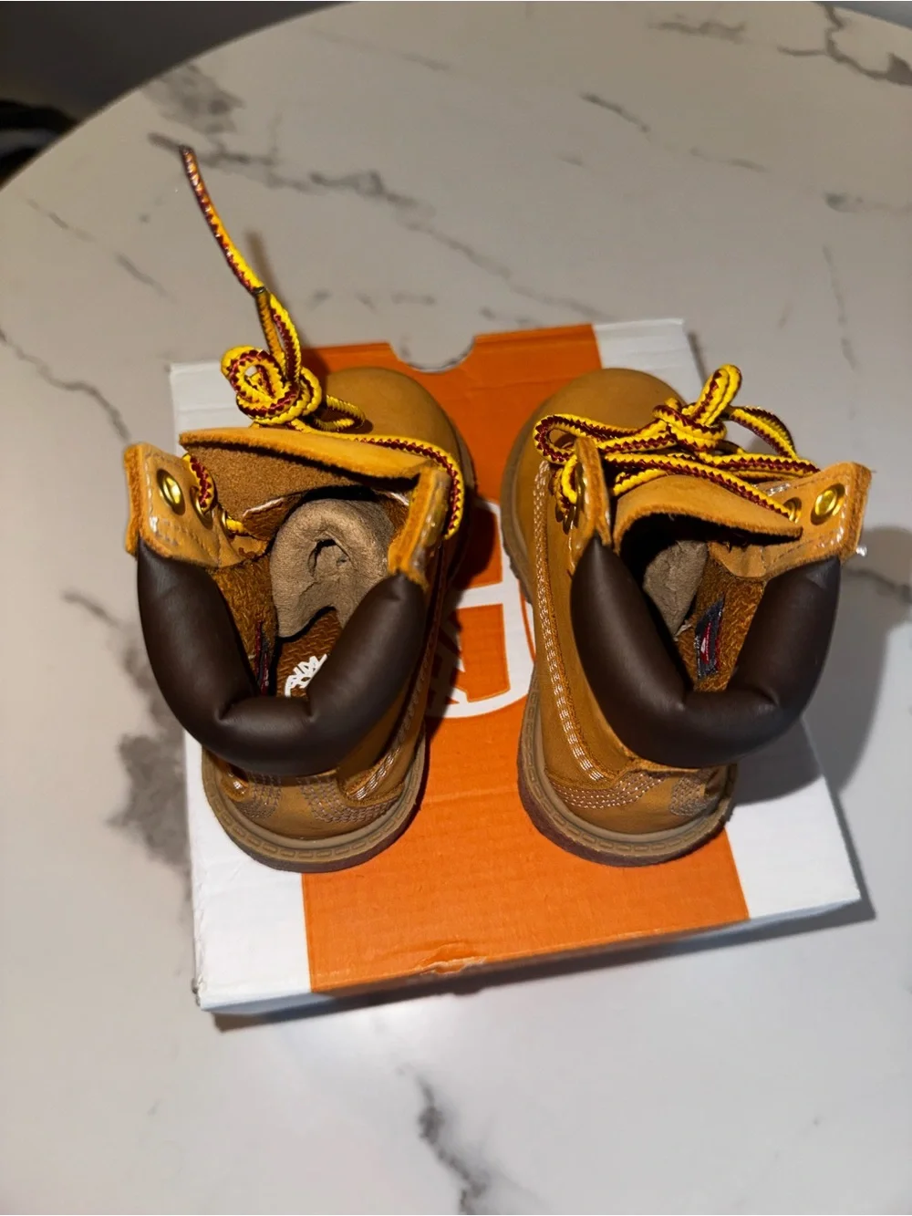NEW Timberland Infant Wheat/Tan Lace-Up Leather Boots